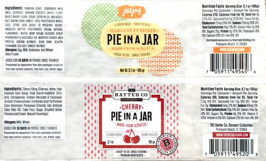 Pie in a Jar Labels