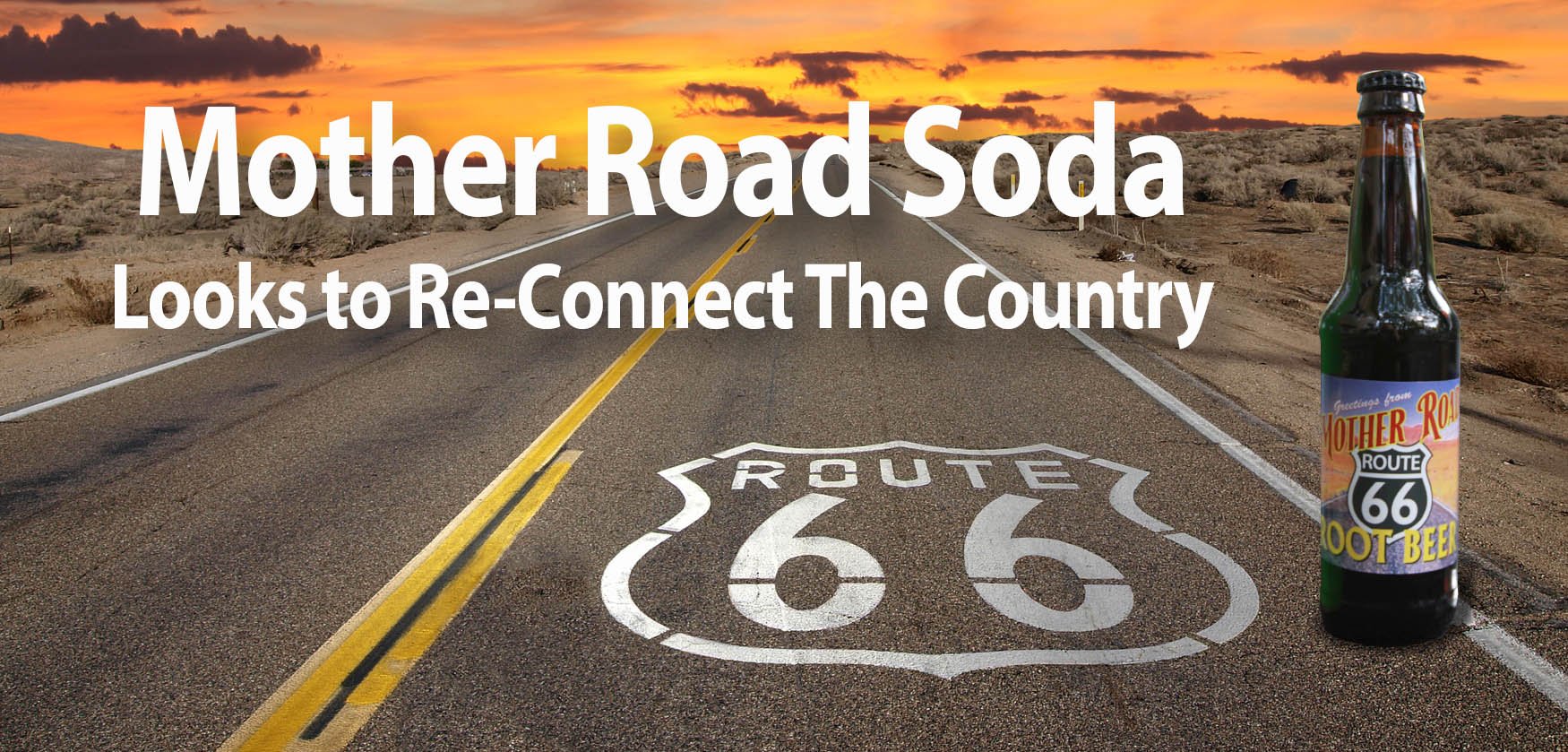 Route 66 with soda-words