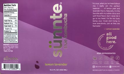 Sunnte Kombucha Label