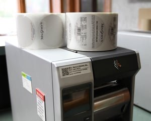 Zebra printers with labels